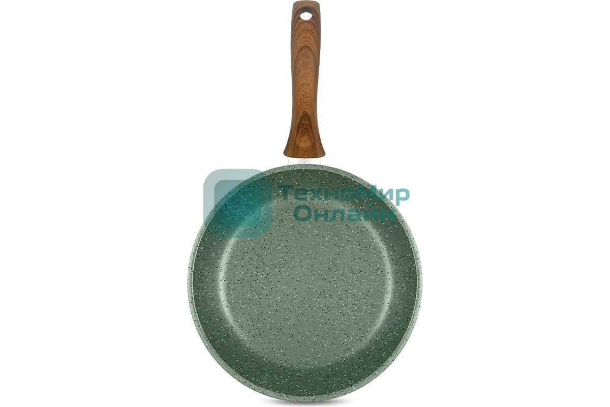 Сковорода НМП ECO WAY EW124, 24 см, зеленый