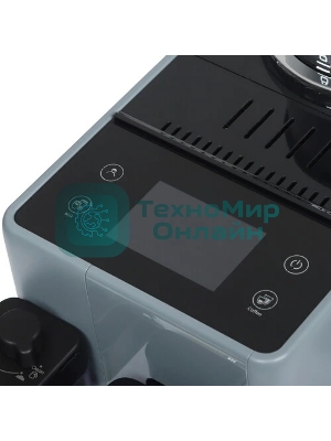 Кофемашина автоматическая DeLonghi EXAM440.55.G серый, исп. кофе - молотый/зерна, 1.4 л, 1450 Вт, 19 Бар.