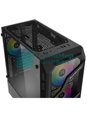 Компьютерный корпус Xigmatek Lamiya EN40016 ATX, USB 3.0x1+USB 2.0x2, Front & Left TG, 4PCS X24A Fan, Galaxy II Fan Control Box & Remote (748113)