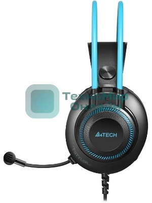 Гарнитура A4Tech Fstyler FH200U серый/синий, проводная