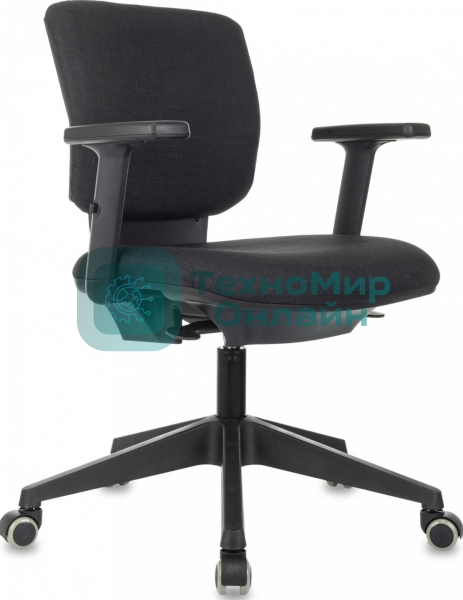 Кресло Бюрократ Dali SL черный 38-418 крестов. металл хром