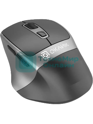 Мышь беспроводная Oklick 516MW черный/серебристый, 1600 dpi, радиоканал, Bluetooth, USB, кнопки - 6