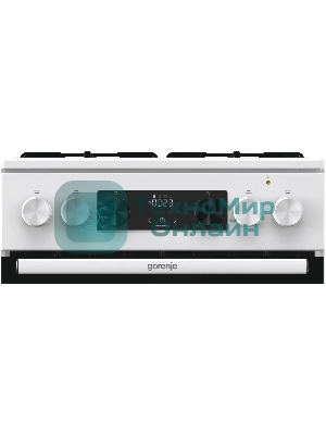 Плита комбинированная Gorenje GK5C60WJ белый, конфорок 4 газовых, духовка 62 л, 50 см x 85 см x 59.4 см
