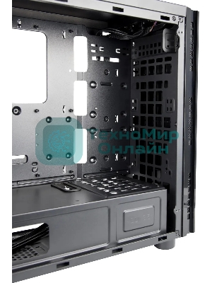 Компьютерный корпус CHIEFTEC HAWK AL-02B-TG-OP без БП, боковая панель из закаленного стекла, черный, ATX