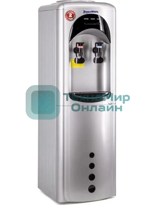 Кулер Aqua Work 17LDR напольный, электронный, серебристый/черный