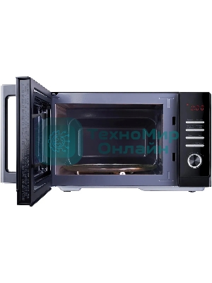 Микроволновая печь Hyundai HYM-D3013 черный, 25 л, 800 Вт, переключатели - кнопки, поворотный механизм