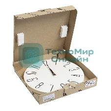 Настенные часы РУБИН 3010-001 белый/черный