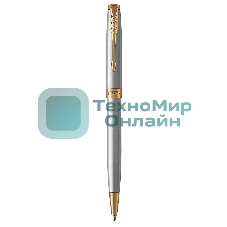 Ручка шариковая Parker Sonnet Core K527 (CW1931507) Stainless Steel GT, M, черные чернила, подарочная коробка