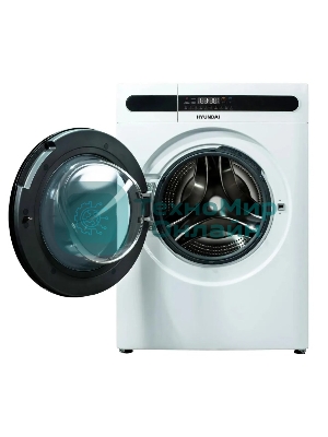 Стирально-сушильная машина Hyundai WMD8413 белый, загр. фронтальная макс.: 8 кг 1400 об/мин класс: А++