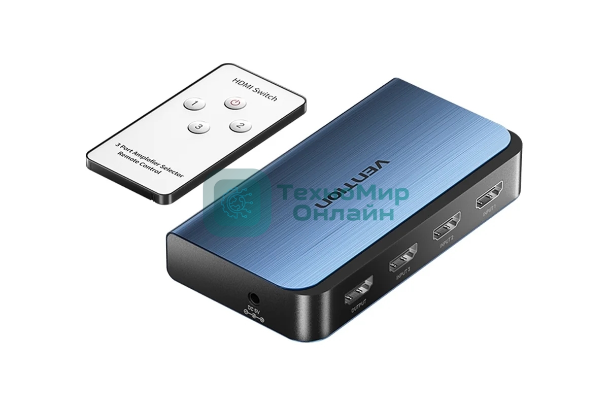 Переключатель (switch) 3x1 Vention HDMI v2.0