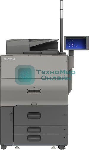 МФУ лазерное Ricoh Pro C5300S, SRA3, цветной, печ. до 35/65 стр/мин (A3/А4), скан. до 240 стр/мин., 1200 x 4800 DPI (печ.), 600 x 600 DPI (скан.), USB, Ethernet
