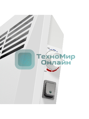 Конвектор Ballu Camino Eco Turbo BEC/EMT-1000 + Кронштейн CWM-02, белый, 1000 Вт, 15 м2, термостат