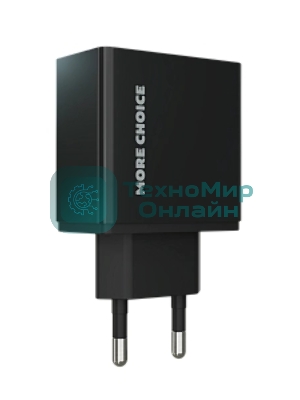 Сетевое зарядное устройство MORE CHOICE (4610196409868) NC11 СЗУ 2USB 2.4A черный черный