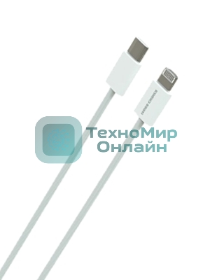 Кабель MORE CHOICE (4620202550408) K73i USB 3.0A PD 20W для Lighting 8-pin Type-C - нейлон 1м белый