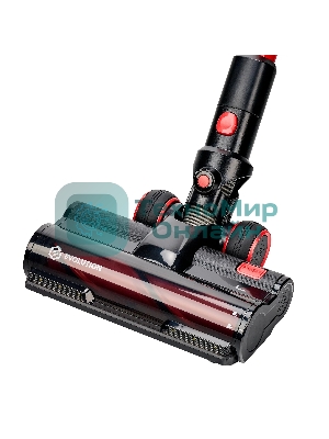 Пылесос вертикальный EVOLUTION Smart Clean VCF2212M черный/красный, питание от аккумулятора, 380 Вт, уборка сухая, пылесборник 0.4 л