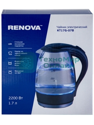 Чайник электрический Renova KT17G-07B