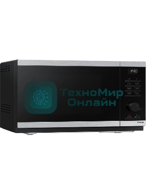 Микроволновая печь Samsung MG23DG4524ATBW нержавеющая сталь/черный 23 л, 800 Вт, переключатели - поворотный механизм