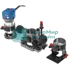 Кромочный фрезер ЗУБР Профессионал 750 Вт, сумка, 3 основания, (ФПК-750Н)