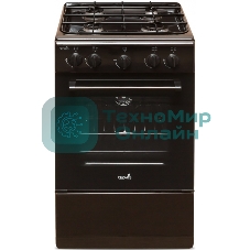 Плита газовая Cezaris ПГ 2150-01 коричневый, конфорок 4 шт, духовка 43 л, 51 см x 85 см x 55 см