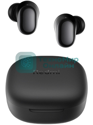 Наушники TWS Xiaomi Redmi Buds 6 Play M2420E1 черный, внутриканальные, Bluetooth, быстрая зарядка, до 7.5 ч