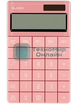 Калькулятор настольный Deli Nusign ENS041pink розовый 12-разр.