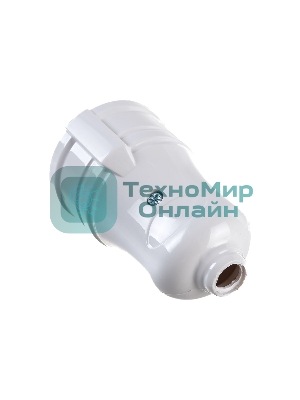 Розетка прямая разборная с заземл. РПп10-01-Ст 16А белый IEK ERP10-16-01-K01