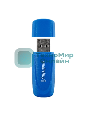 Флешка USB Smartbuy Scout Blue (SB032Gb2SCB), 32Gb, USB 2.0, R/W 13/8, синий