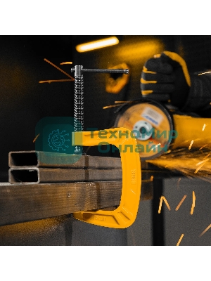 Струбцина Denzel G-образная усиленная, 75 мм