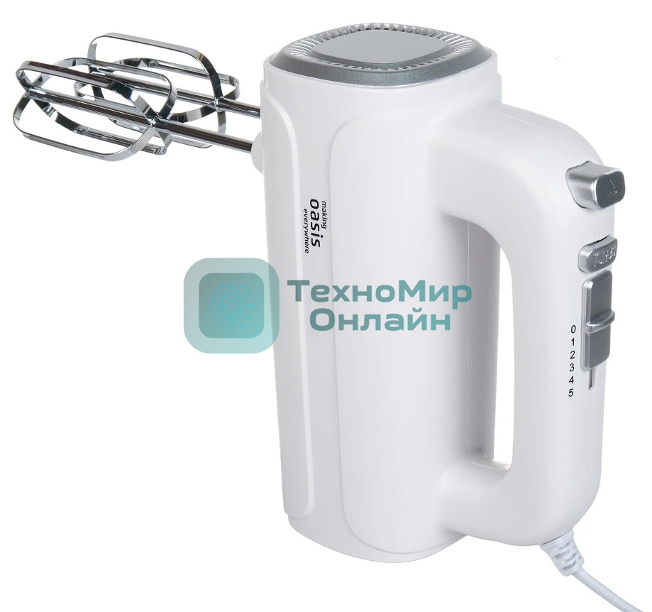 Миксер Oasis MH-50W белый 5 скор.