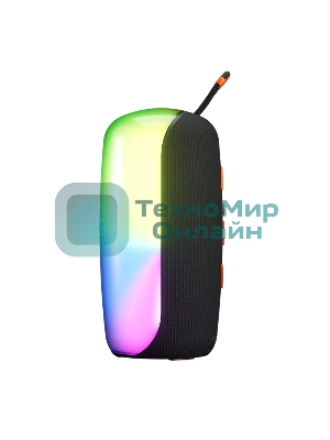 Колонка портативная Ural Молния Огонь черный/оранжевый 35W 1.1 BT/3.5Jack/USB-C 10м 2200mAh (без.бат)