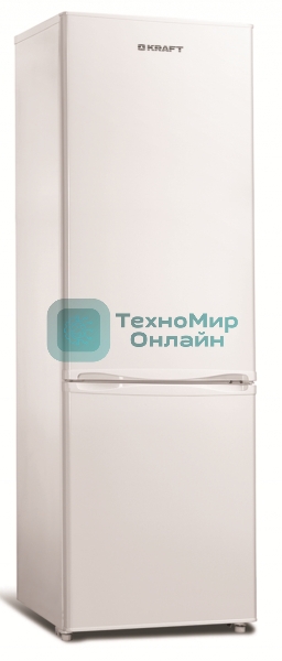 Холодильник Kraft KF-DF205W белый двухкамерный 166/64л морозилка снизу