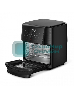 Аэрогриль BQ GR2009 белый, 1800 Вт, 12 л, сенсор, 8 программ