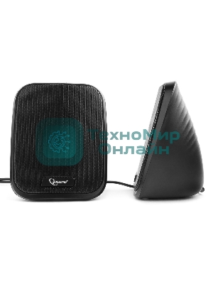 Акустическая система 2.0 Gembird SPK-100, черный, 6 Вт, рег. громкости, USB-питание