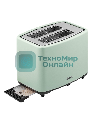 Тостер BBK TR85 серо-зеленый