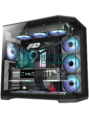 Компьютерный корпус Bloody BD-CC109 черный без БП ATX 10x120мм 2xUSB3.0 audio