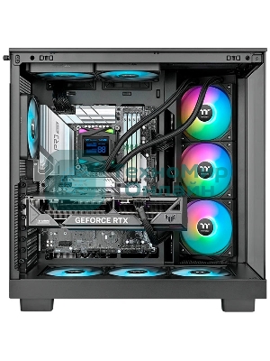 Система жидкостного охлаждения Thermaltake LA360-S ARGB Soc-AM5/AM4/1200/1700/1851 черный 4-pin 38.35dB Al+Cu LCD 360W Ret (CL-W462-PL12SW-A)