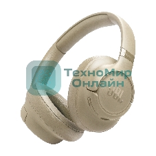 Беспроводные/проводные наушники JBL Tune 730BT бежевый, полноразмерные, Bluetooth + проводной, быстрая зарядка
