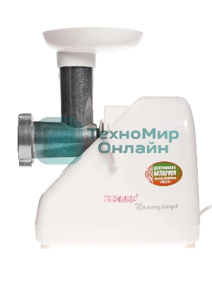 Мясорубка электрическая Белвар КЭМ-36/220-4-30 белый, 1000 Вт, 0.6 кг/мин, реверс, защита от перегрузки, насадки - 5