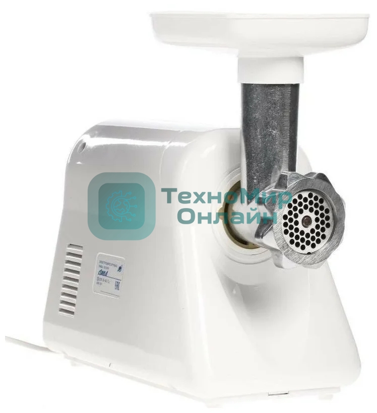Мясорубка электрическая Ротор Дива-Р ЭМШ 35/300-1 белый, 1500 Вт, 0.58 кг/мин, реверс, защита от перегрузки, насадки - 1