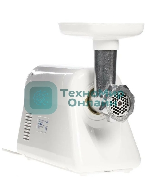 Мясорубка электрическая Ротор Дива-Р ЭМШ 35/300-1 белый, 1500 Вт, 0.58 кг/мин, реверс, защита от перегрузки, насадки - 1