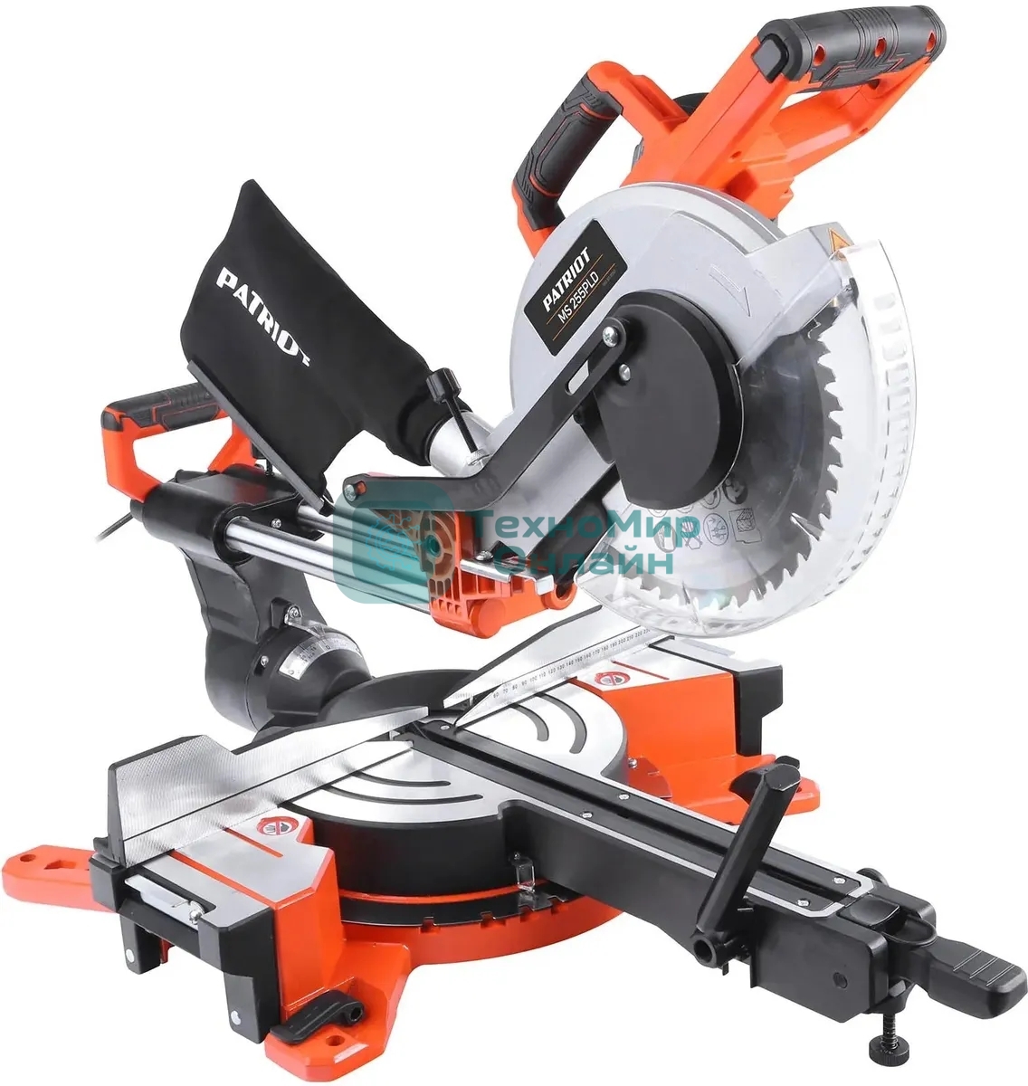 Торцовочная пила Patriot MS 255PLD 1800Вт 4500об/мин d=254мм