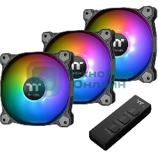 Комплект вентиляторов для корпуса Thermaltake CT120 EX Reverse ARGB Sync (3 шт.) черный, 120 мм, 2000 об/мин, 31.2 дБ, 4 pin