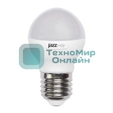 Лампа светодиодная JazzWay PLED-SP G45 9Вт шар 5000К холодный белый E27 820лм 230В