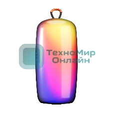 Колонка портативная Ural Молния Огонь черный/оранжевый 35W 1.1 BT/3.5Jack/USB-C 10м 2200mAh (без.бат)