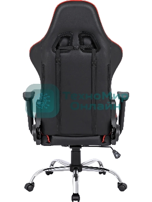 Кресло игровое Defender Azgard черный/Красный, полиуретан, 60 мм