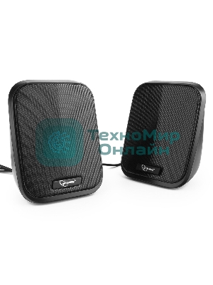 Акустическая система 2.0 Gembird SPK-100, черный, 6 Вт, рег. громкости, USB-питание