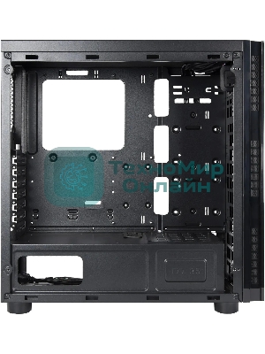Компьютерный корпус CHIEFTEC HAWK AL-02B-TG-OP без БП, боковая панель из закаленного стекла, черный, ATX