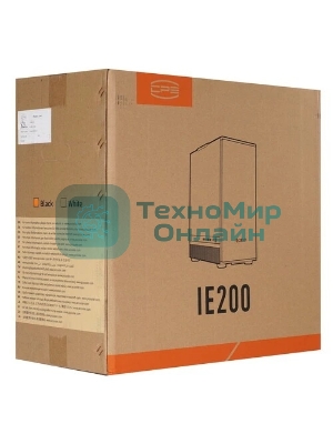 Компьютерный корпус PCCooler IE200 BK, Tempered Glass Full Tower, черный, TG, SPCC, 1x120мм ARGb E-ATX, ATX, mATX, mITX 180/380/220мм 4x2.5