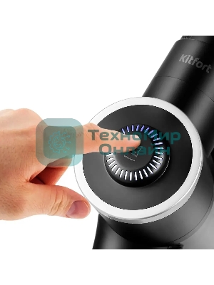 Пылесос ручной Kitfort КТ-5123 350Вт черный/серебристый