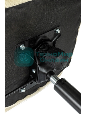 Кресло офисное Бюрократ Triest Fabric песочный Light-21 крестов. металл черный